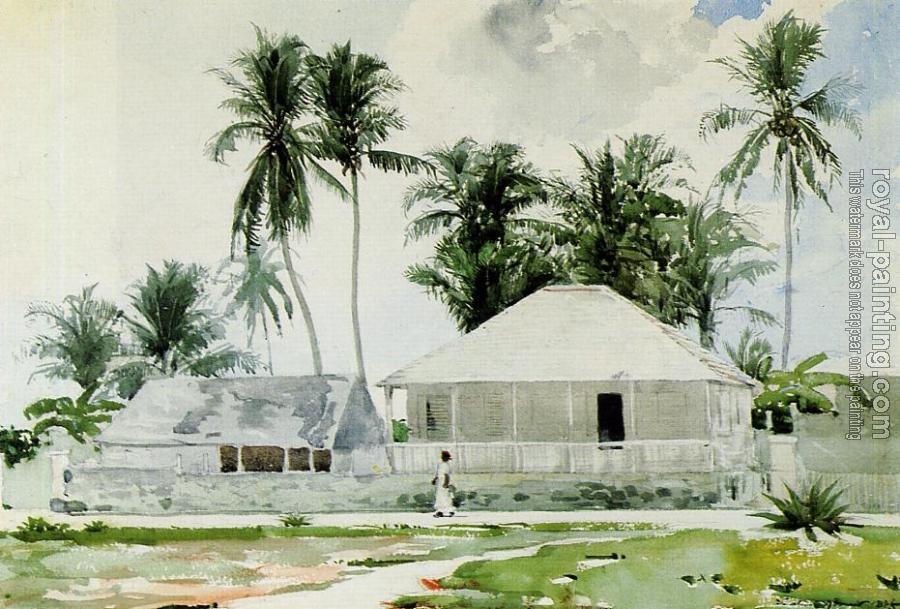 Winslow Homer : Cabins, Nassau